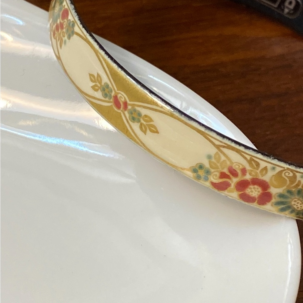 Michaela Frey Original Signed Cloisonné Bangle Bracelet & Brooch - Picture 12 of 14